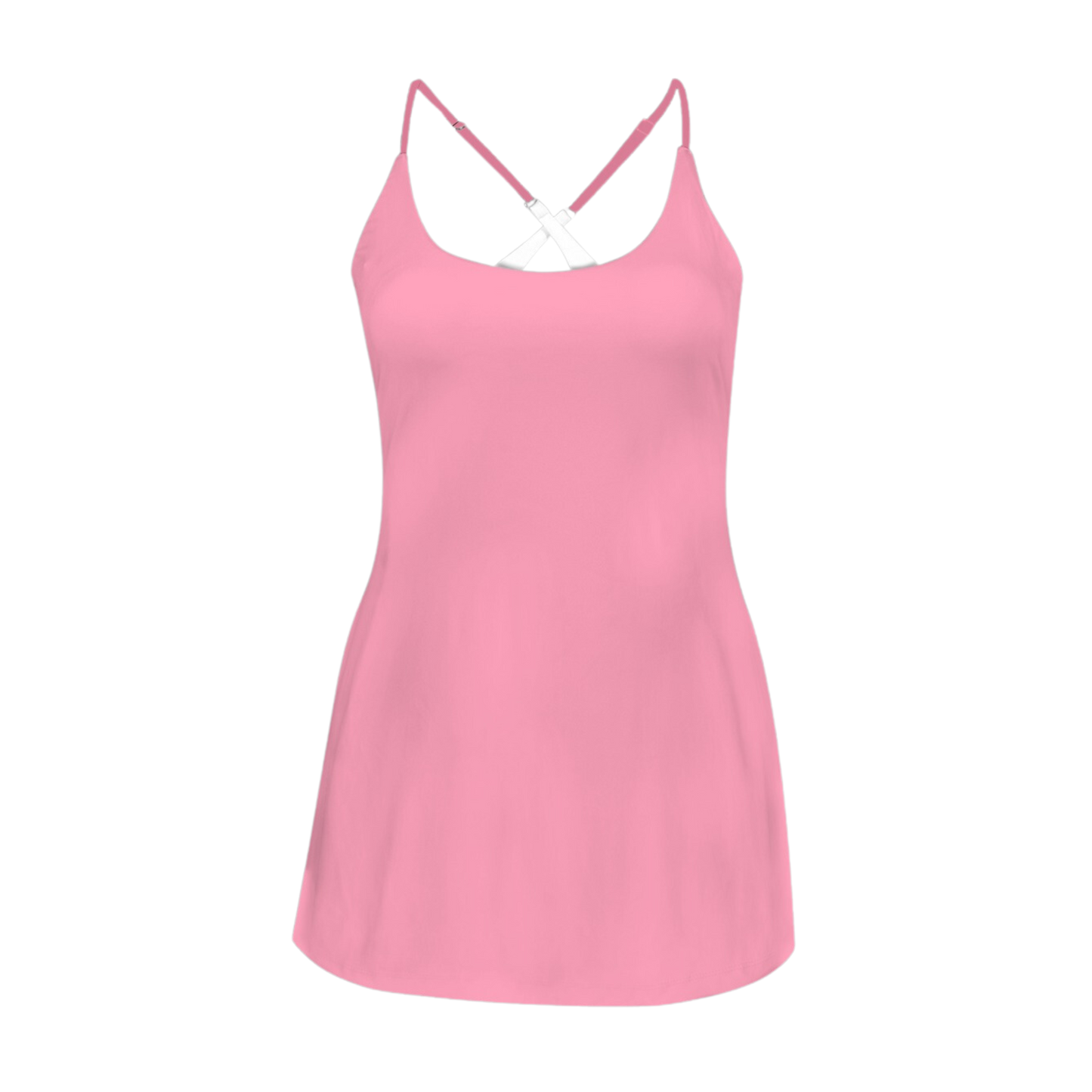 Embarrassed Pink Criss Cross Back Active Dress