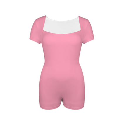 Embarrassed Pink Onez Tee Active Romper