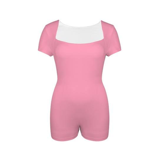 Embarrassed Pink Onez Tee Active Romper