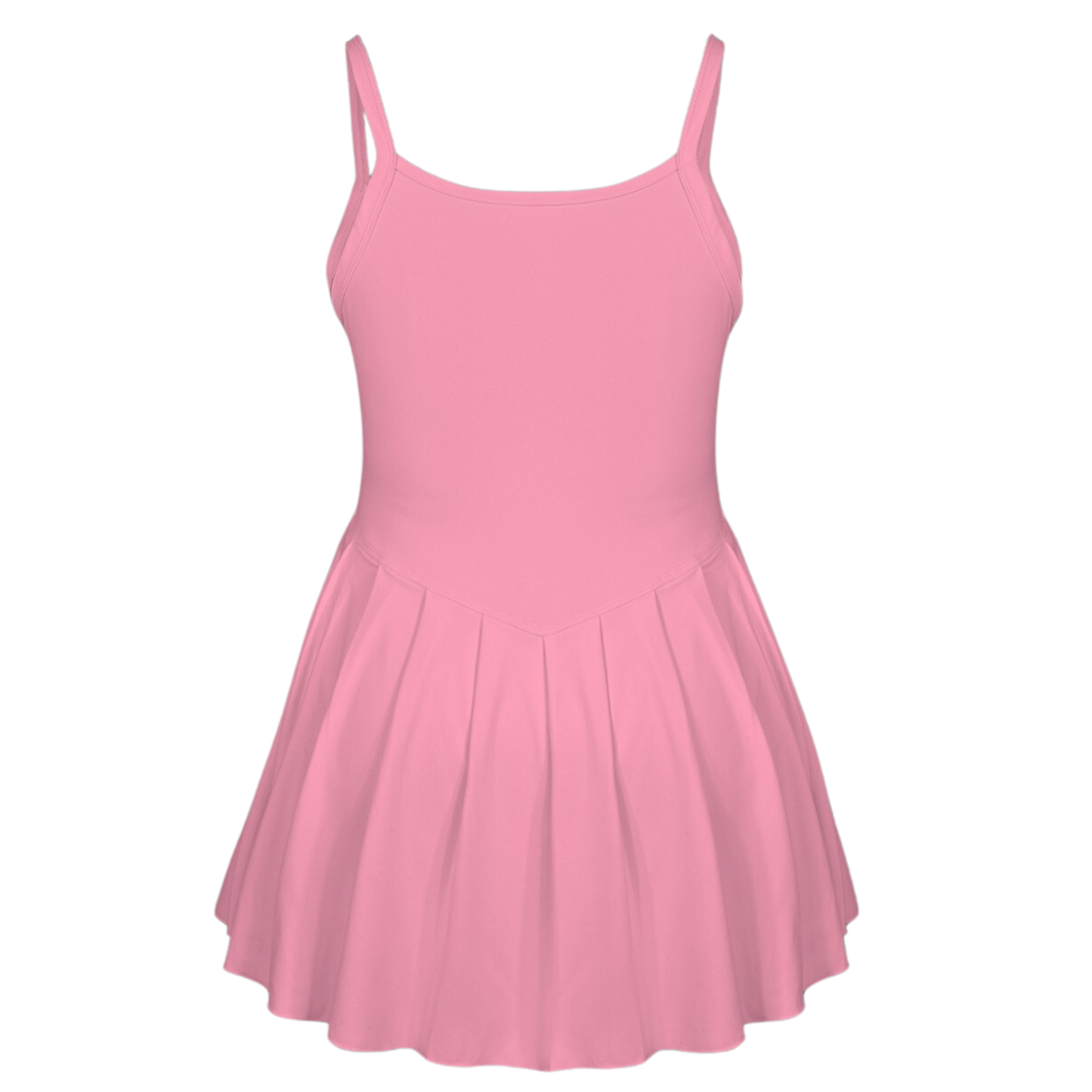 Embarrassed Pink Pleat Skirt Active Dress