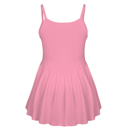 Embarrassed Pink Pleat Skirt Active Dress