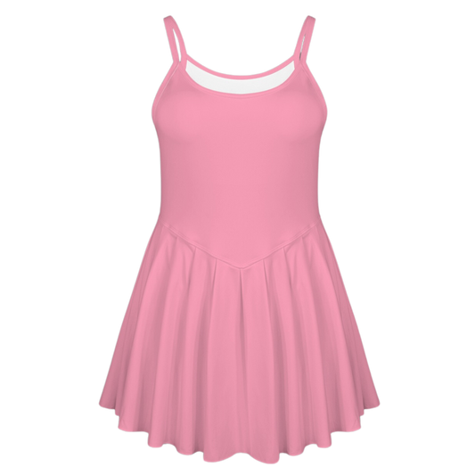 Embarrassed Pink Pleat Skirt Active Dress