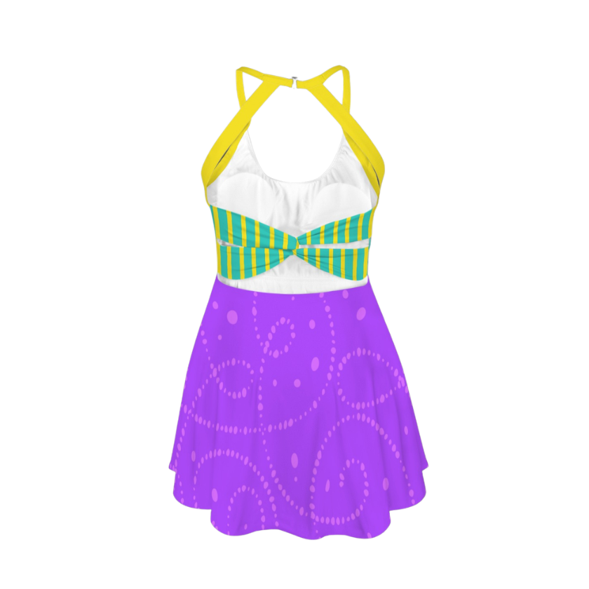 Gypsy Princess Open Back Flare Skirt Active Dress