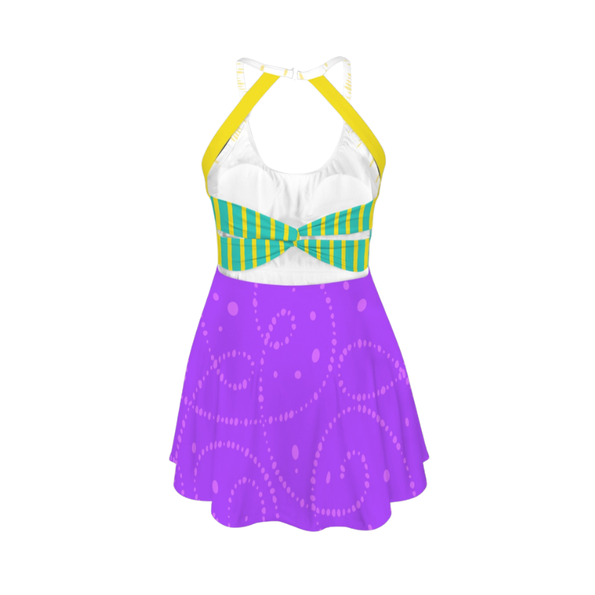 Gypsy Princess Open Back Flare Skirt Active Dress