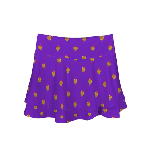 Evil Queen Ruffle Active Skort
