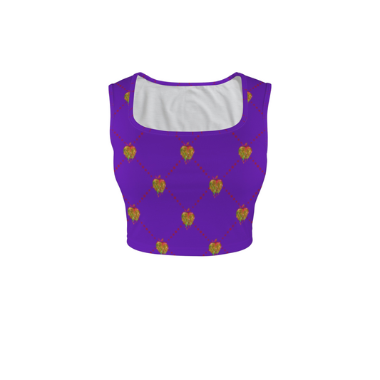 Evil Queen Square Neck Crop Top