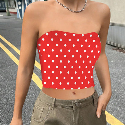 dotsred. crop tube