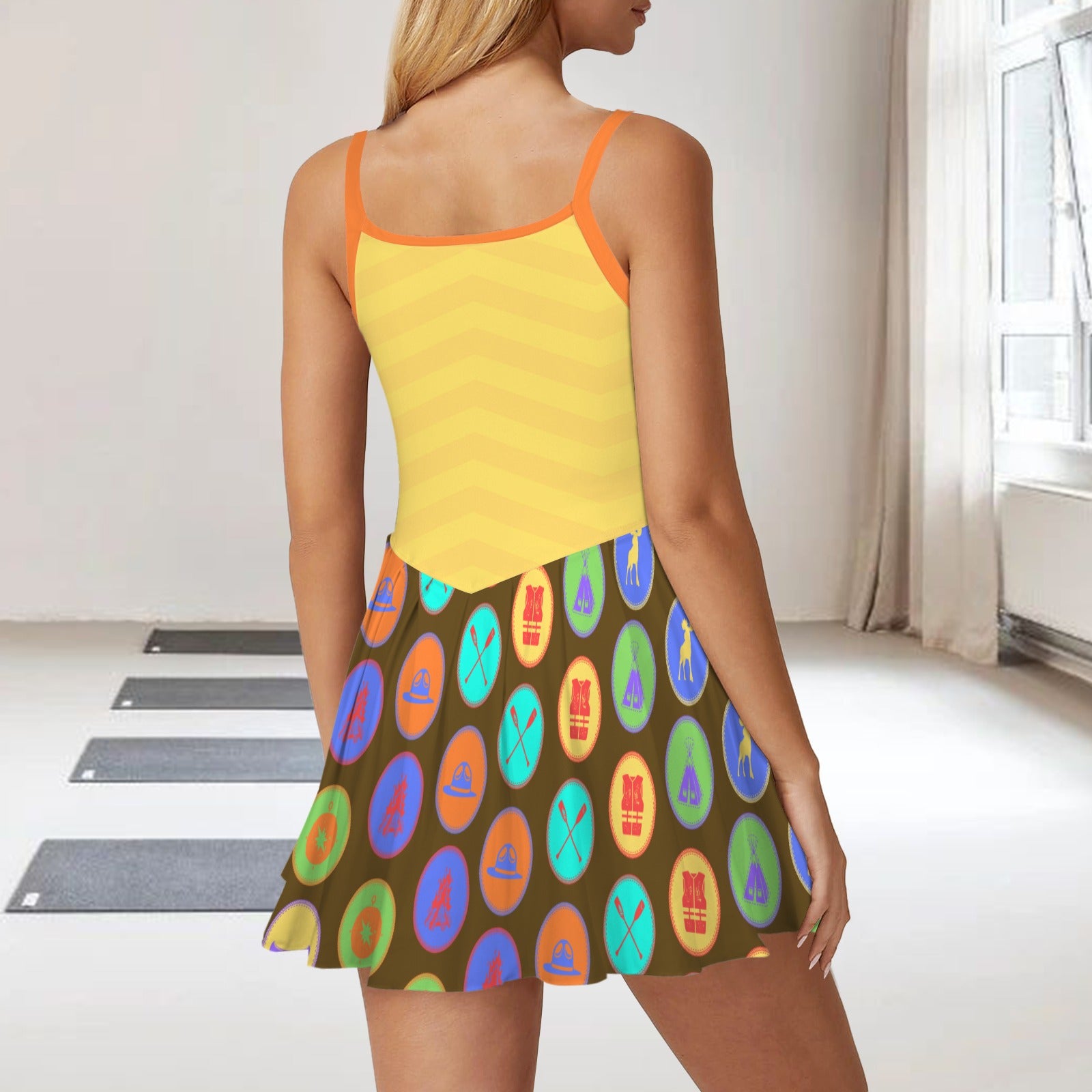 rusyellowstripes. pleat active