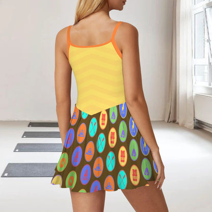 rusyellowstripes. pleat active