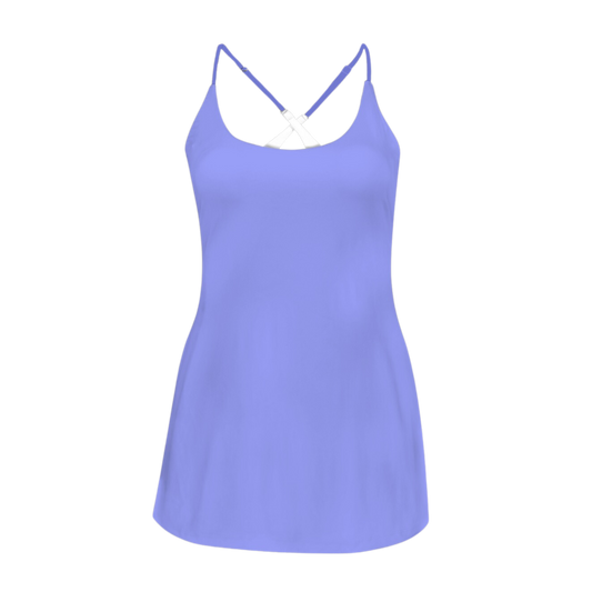 Fairy Godmother Periwinkle Criss Cross Back Active Dress