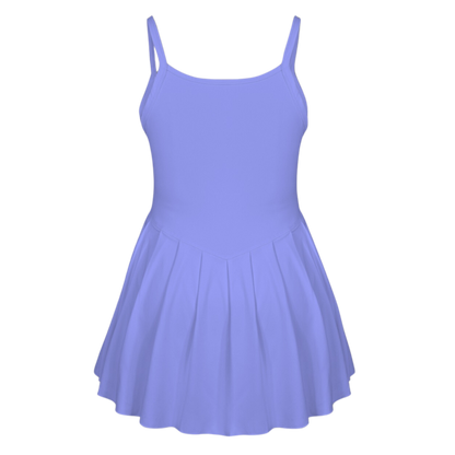 Fairy Godmother Periwinkle Pleat Skirt Active Dress