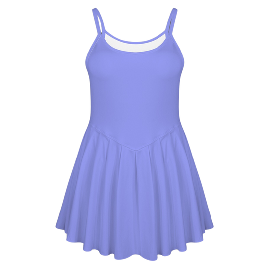 Fairy Godmother Periwinkle Pleat Skirt Active Dress