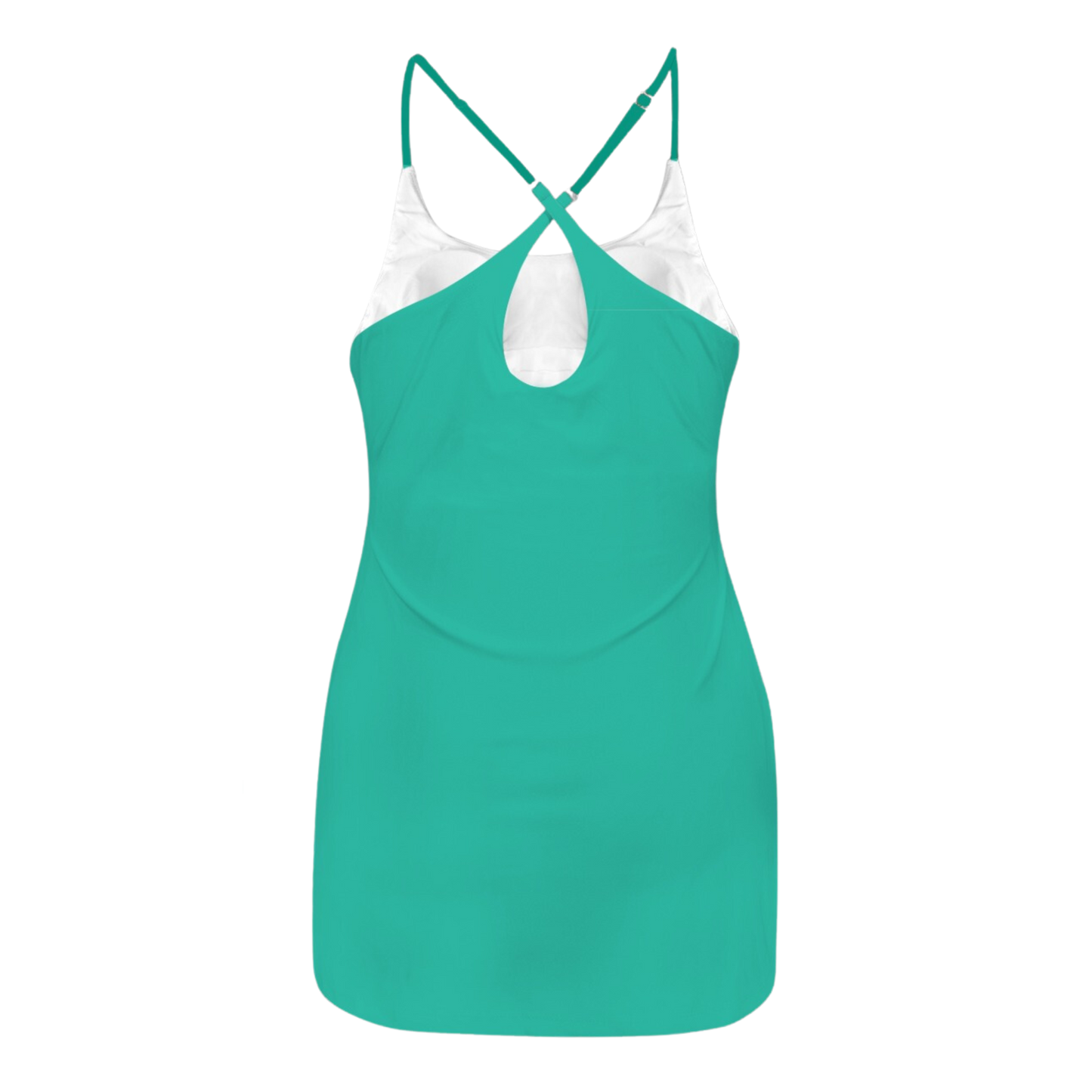 Fauna Green Criss Cross Back Active Dress