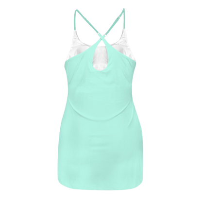 Flo Mint Criss Cross Back Active Dress