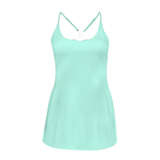 Flo Mint Criss Cross Back Active Dress