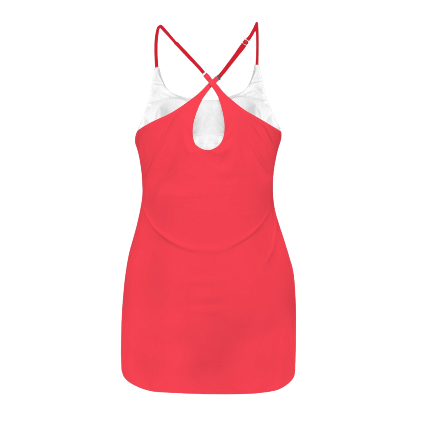 Flora Red Criss Cross Back Active Dress