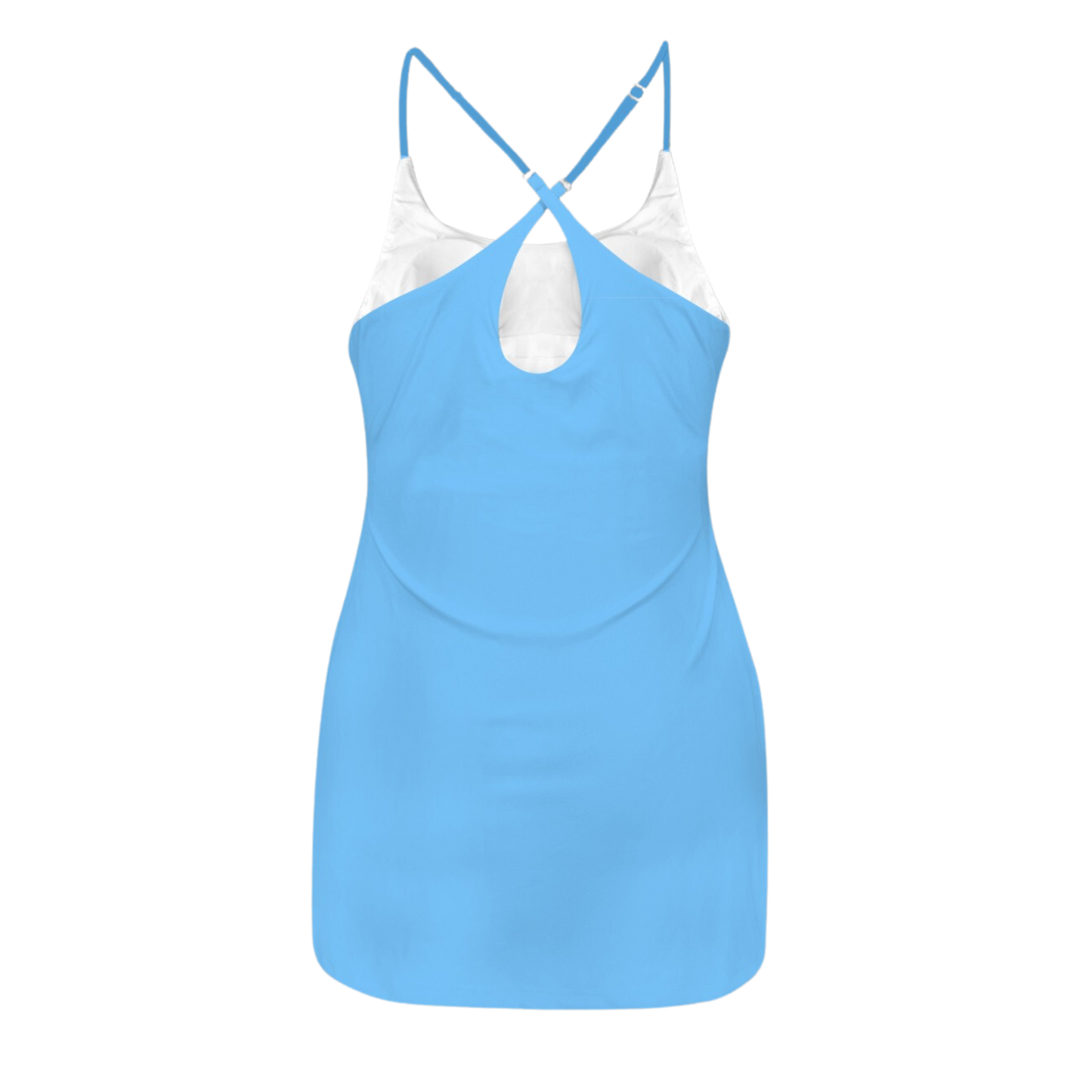 Genie Blue Criss Cross Back Active Dress