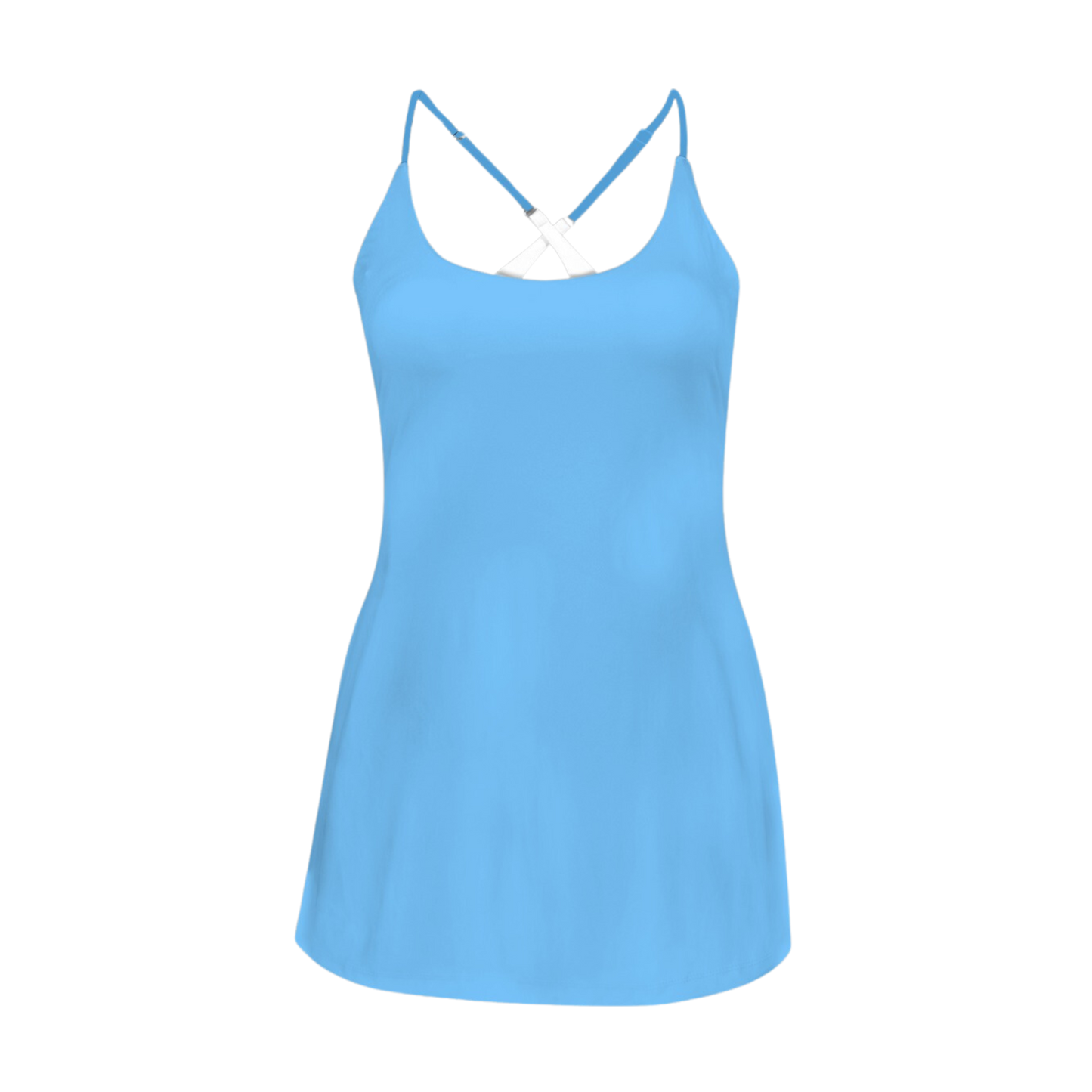 Genie Blue Criss Cross Back Active Dress