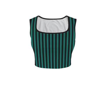 Ghost Host Square Neck Crop Top