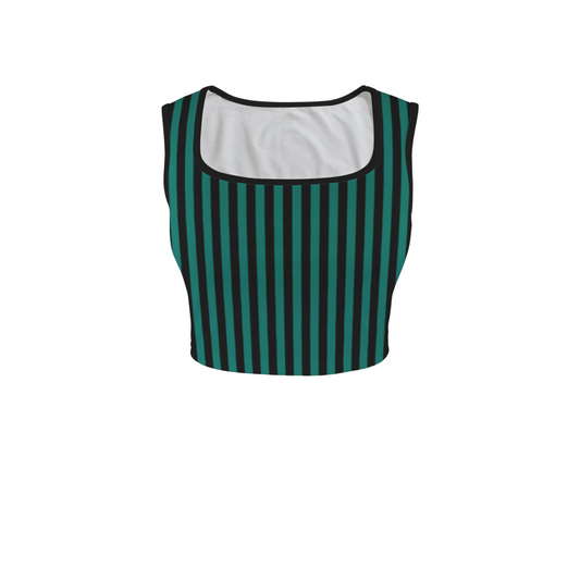 Ghost Host Square Neck Crop Top