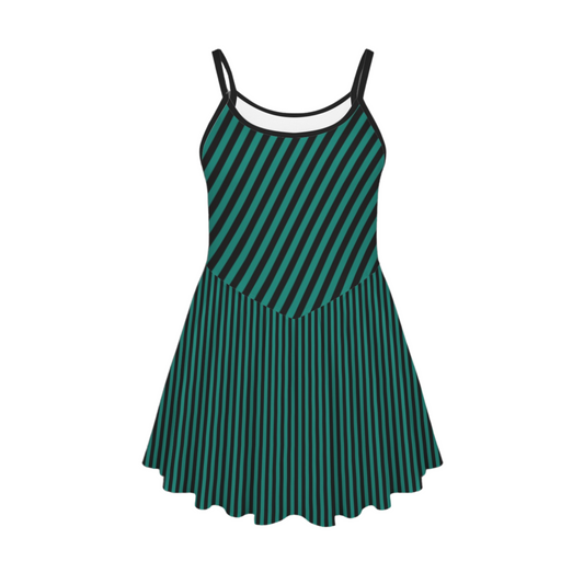 Ghost Host Stripes Pleat Skirt Active Dress