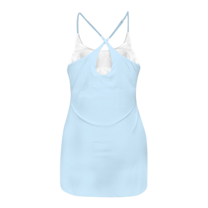 Glass Slipper Blue Criss Cross Back Active Dress