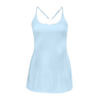 Glass Slipper Blue Criss Cross Back Active Dress