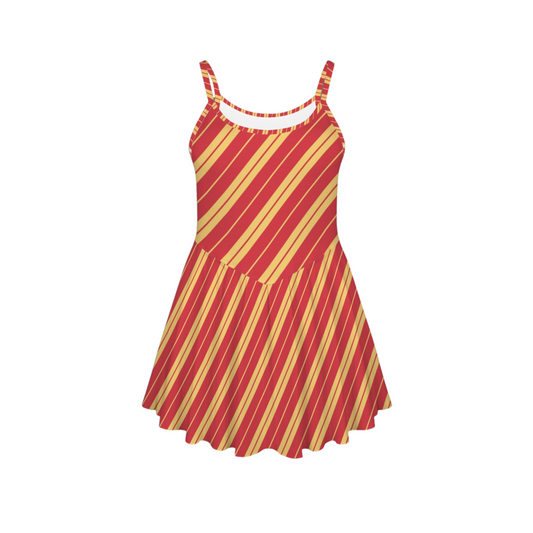 Lion House Stripes Pleat Skirt Active Dress
