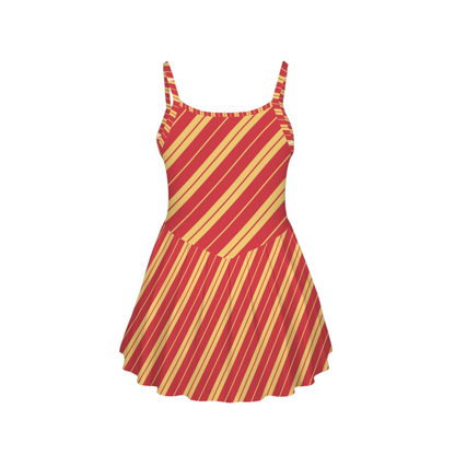 Lion House Stripes Pleat Skirt Active Dress
