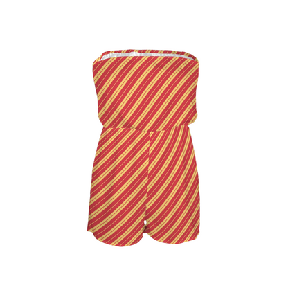 Houses Stripes Strapless Romper