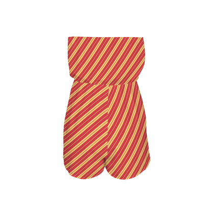 Houses Stripes Strapless Romper