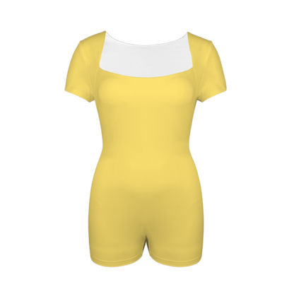 Not A Guppy Yellow Onez Tee Active Romper