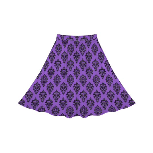 Haunted Walls Midi Skirt