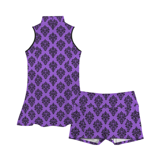Haunted Walls Collared Active Dress