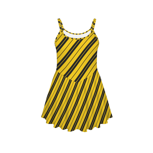 Badger House Stripes Pleat Skirt Active Dress