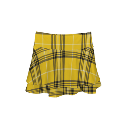 Houses Plaid Ruffle Active Skort