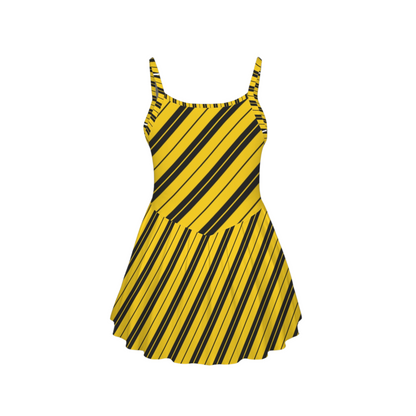 Badger House Stripes Pleat Skirt Active Dress