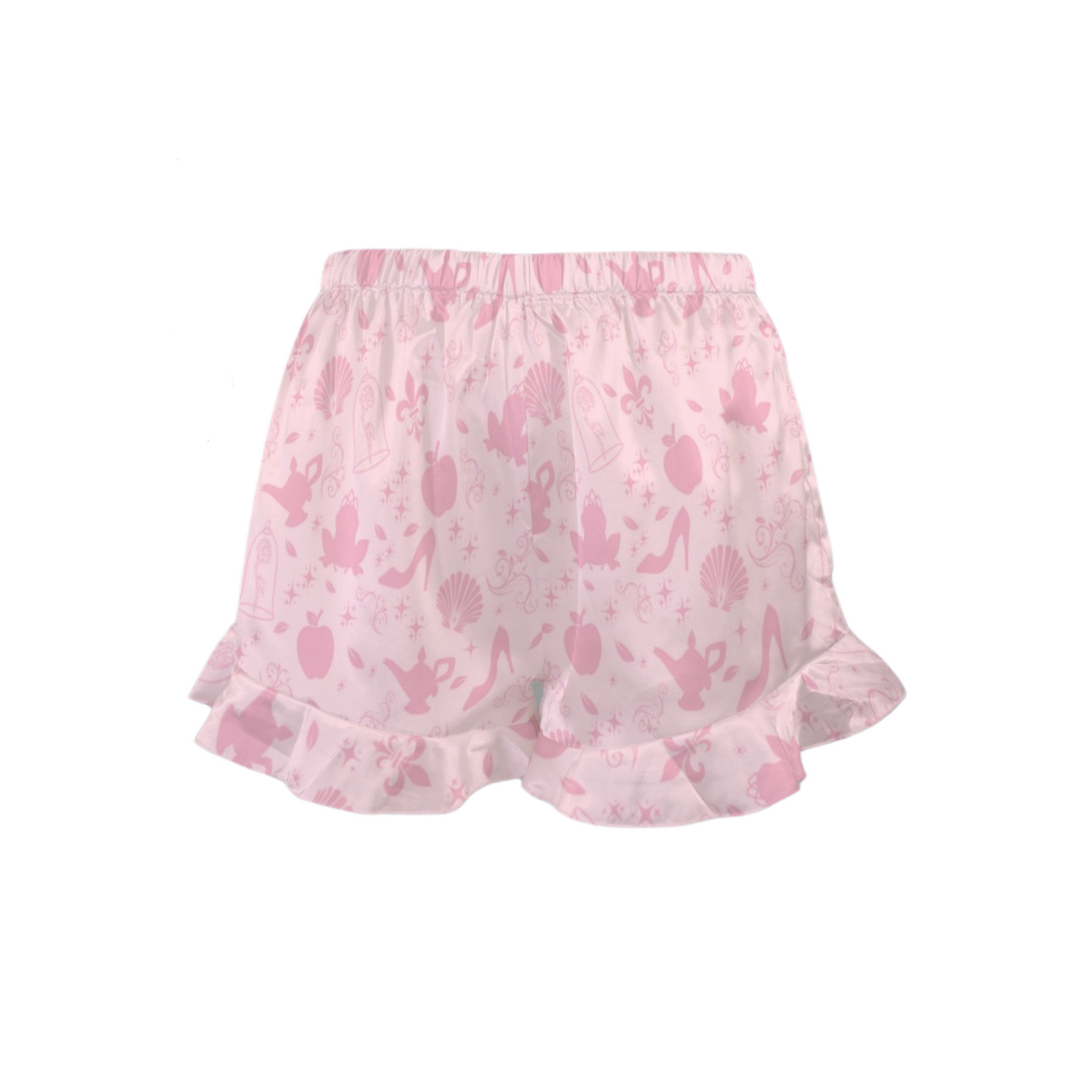 Princess Icons Ruffle Shorts & Cami Pajama Set