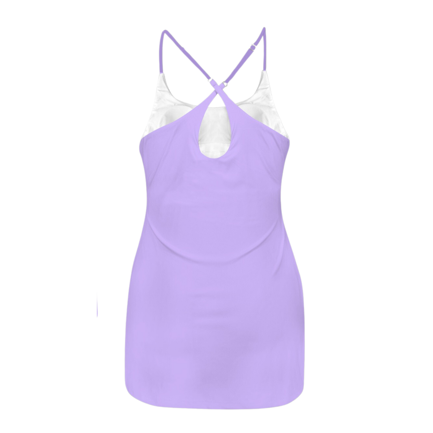 Imagination Purple Criss Cross Back Active Dress