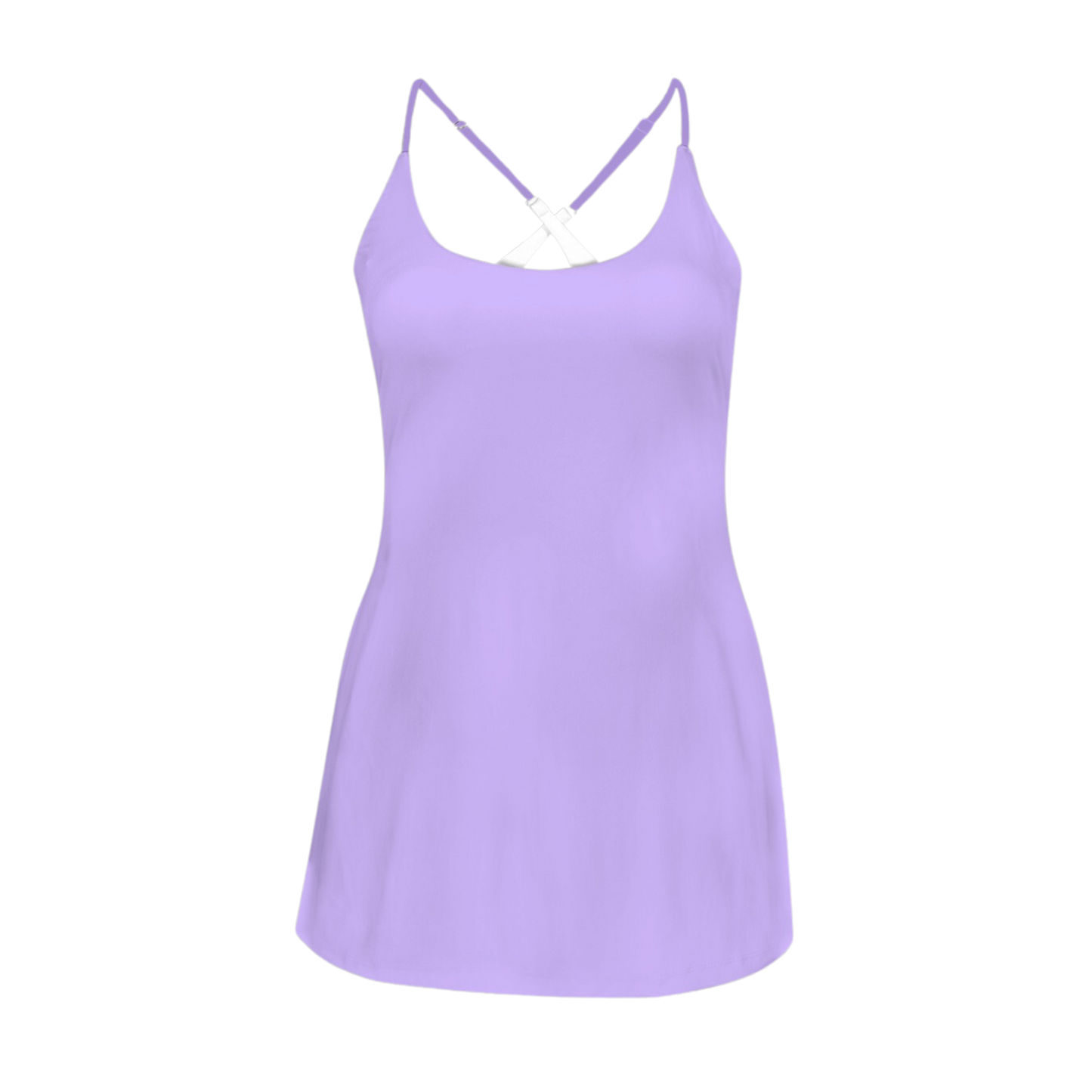 Imagination Purple Criss Cross Back Active Dress