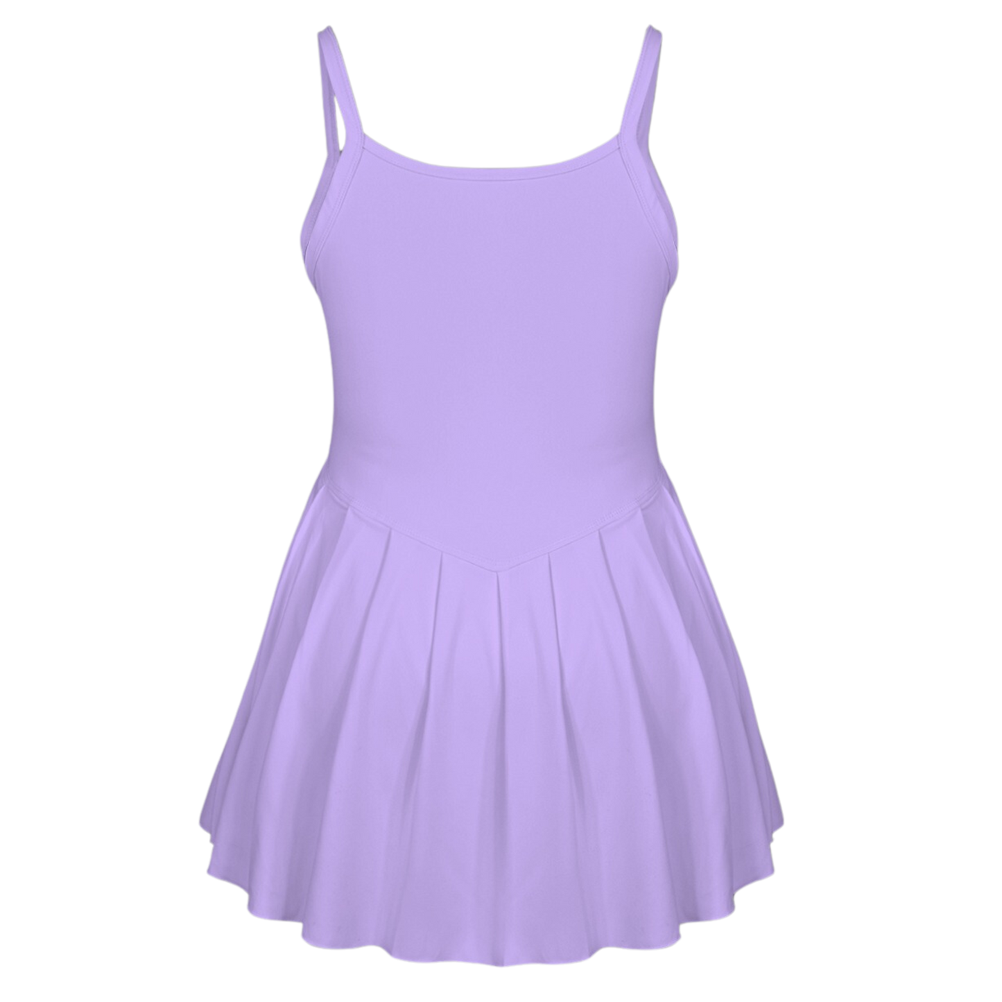 Imagination Purple Pleat Skirt Active Dress