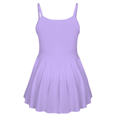 Imagination Purple Pleat Skirt Active Dress