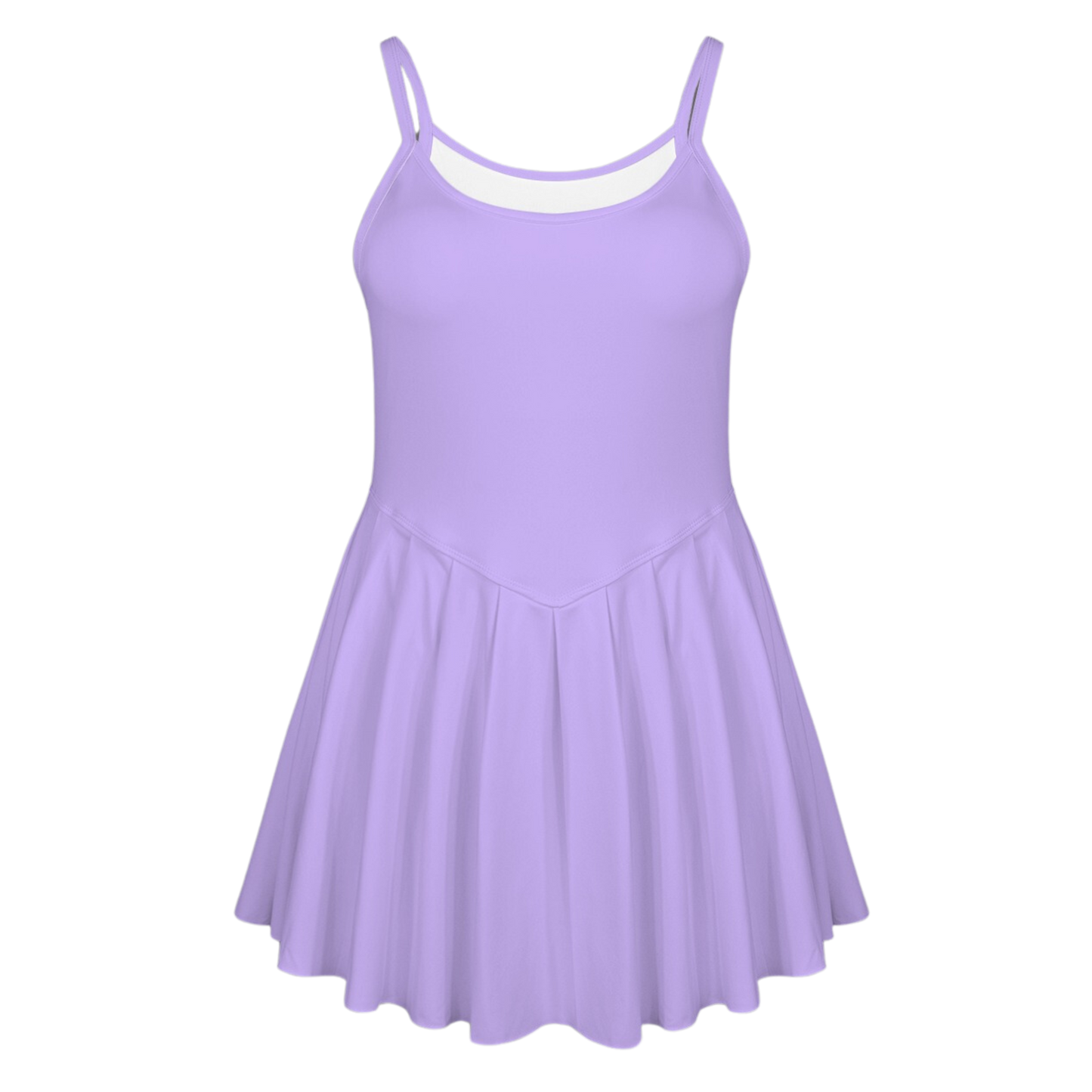 Imagination Purple Pleat Skirt Active Dress