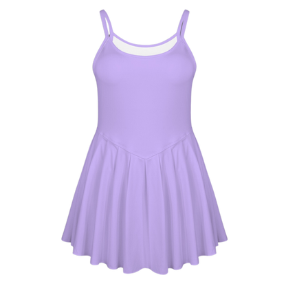 Imagination Purple Pleat Skirt Active Dress