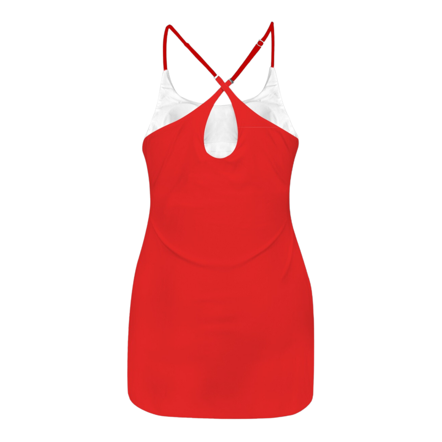 Incredible Red Criss Cross Back Active Dress