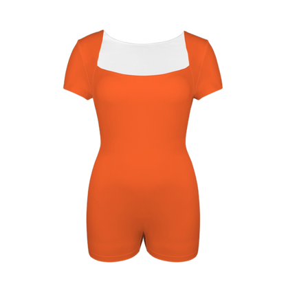 Jaq Orange Onez Tee Active Romper