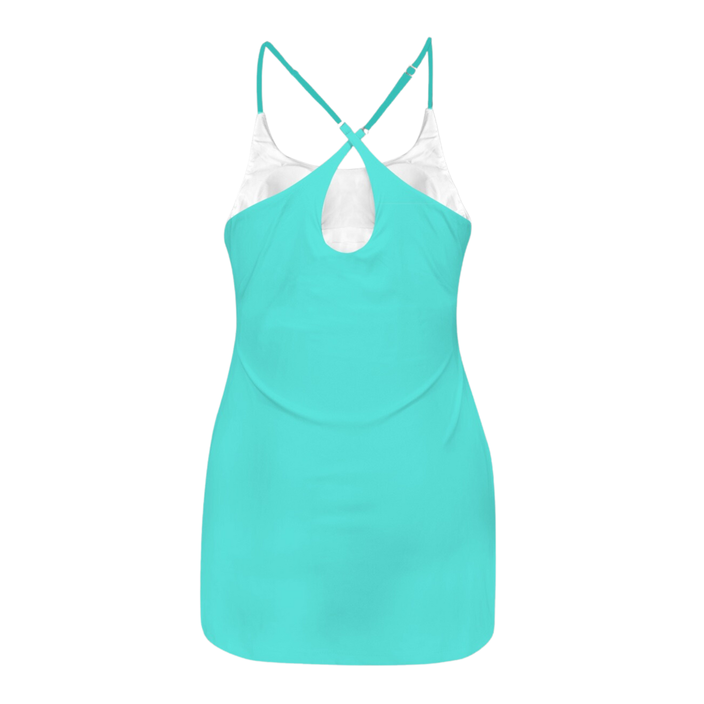 Jasmine Aqua Criss Cross Back Active Dress