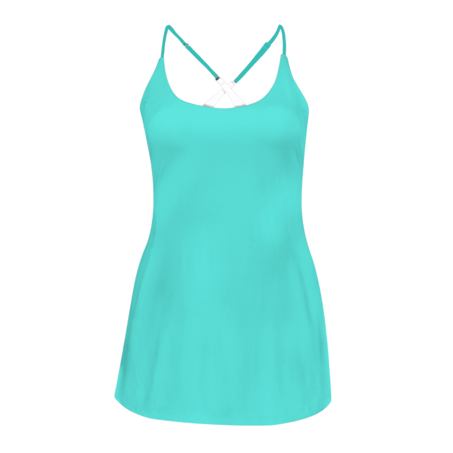 Jasmine Aqua Criss Cross Back Active Dress