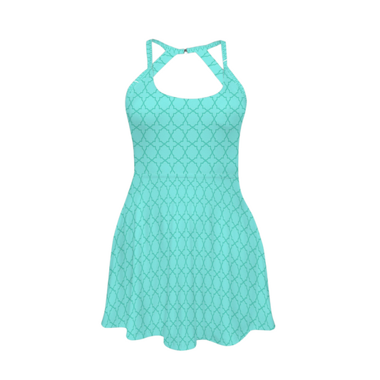 Jasmine Open Back Flare Skirt Active Dress