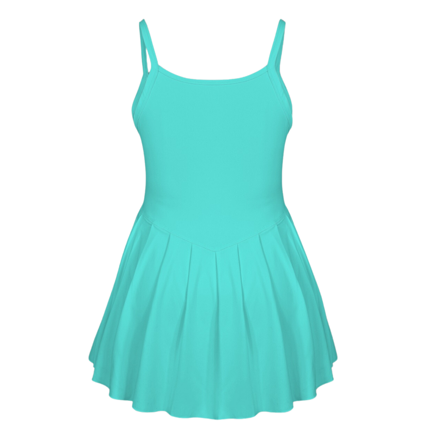 Jasmine Aqua Pleat Skirt Active Dress